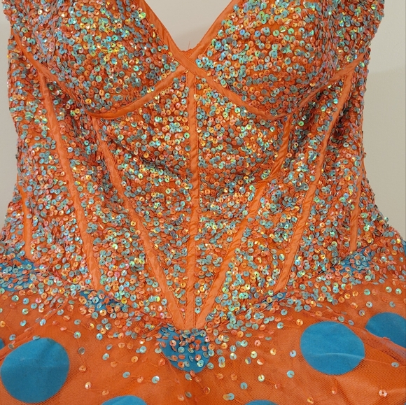 Jovan sequin tutu occassion dress for birthday, prom, school dance, parties - Picture 2 of 8